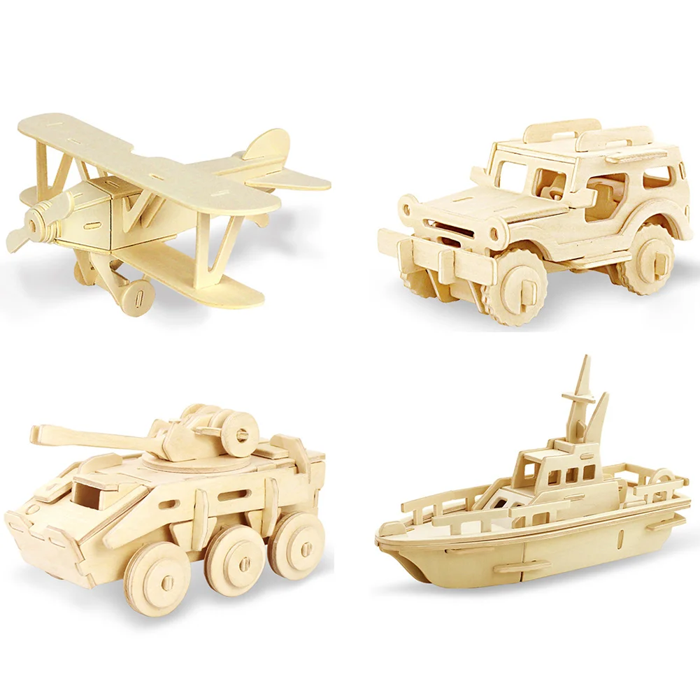 "Сделай сам" для детей подарок детям автомобиль игры сборная игрушка хобби 3D грузовик авиастроении Наборы автомобиля обучающая развивающая деревянная модель