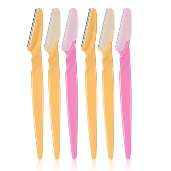 

6PCS Women Eyebrow Trimmer Hair Remover Set Eye Brow Blades Shaver For Makeup Kit Stainless Steel Cutting Cosmetic Tools