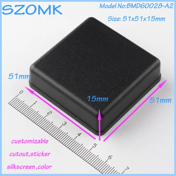 5 pcs lot free shipping plastic enclosure black handheld font b electronic b font enclosure electronics