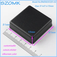 5 pcs/lot free shipping plastic enclosure black handheld electronic enclosure electronics enclosure abs project box 51x51x15 mm
