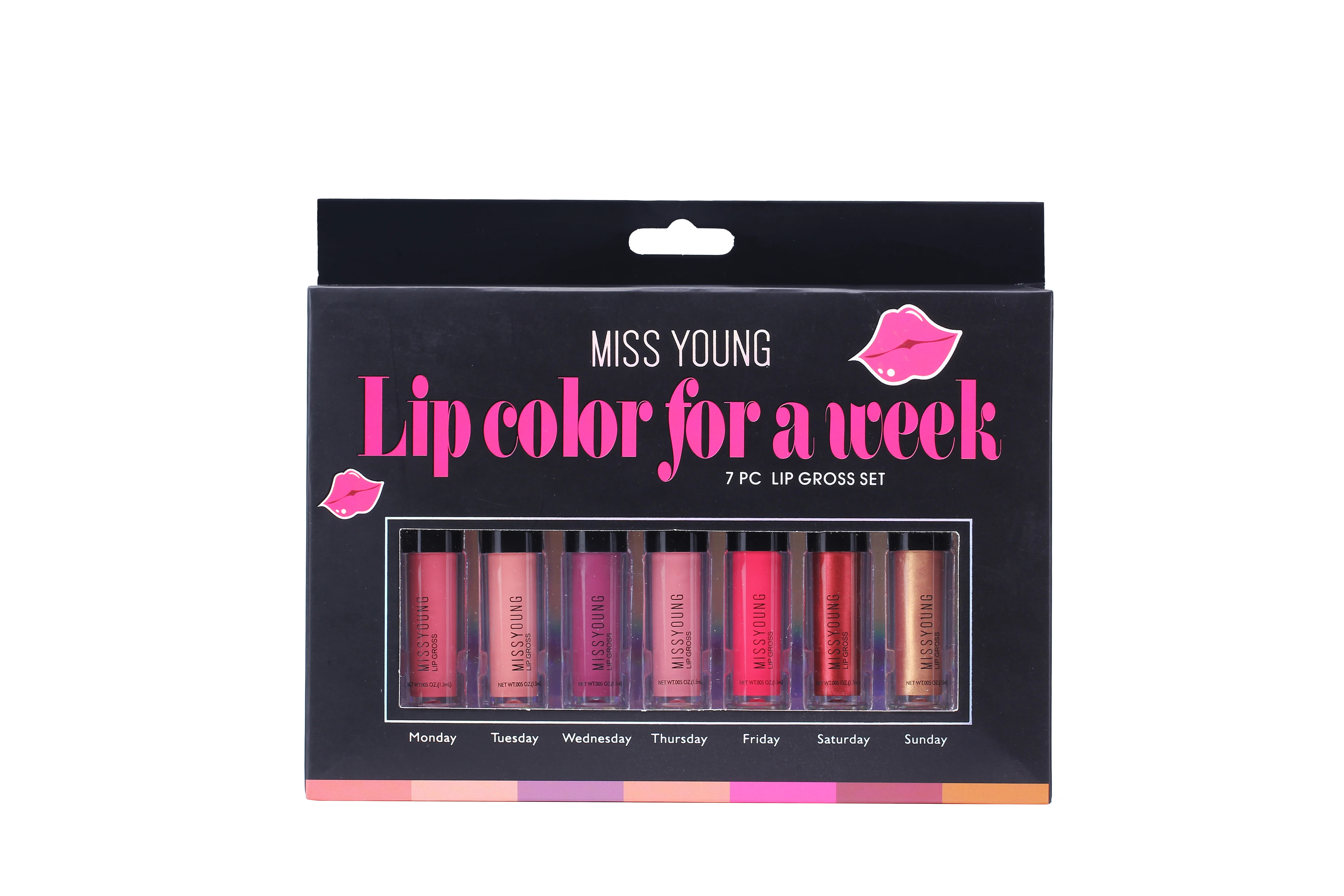 

Lip gloss set lipstick set Makeup HANDAIYAN non-stick cup 7 sets are not heavy one week