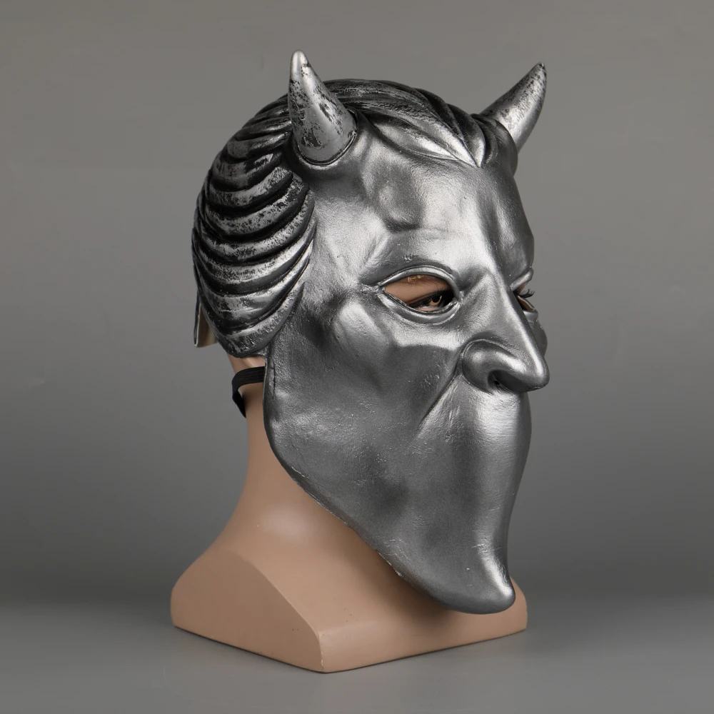 Ghost Nameless Ghoul Mask Cosplay Ghost B.C Rock Roll Band Latex Helmet Masks Halloween Party Props DropShipping (30)