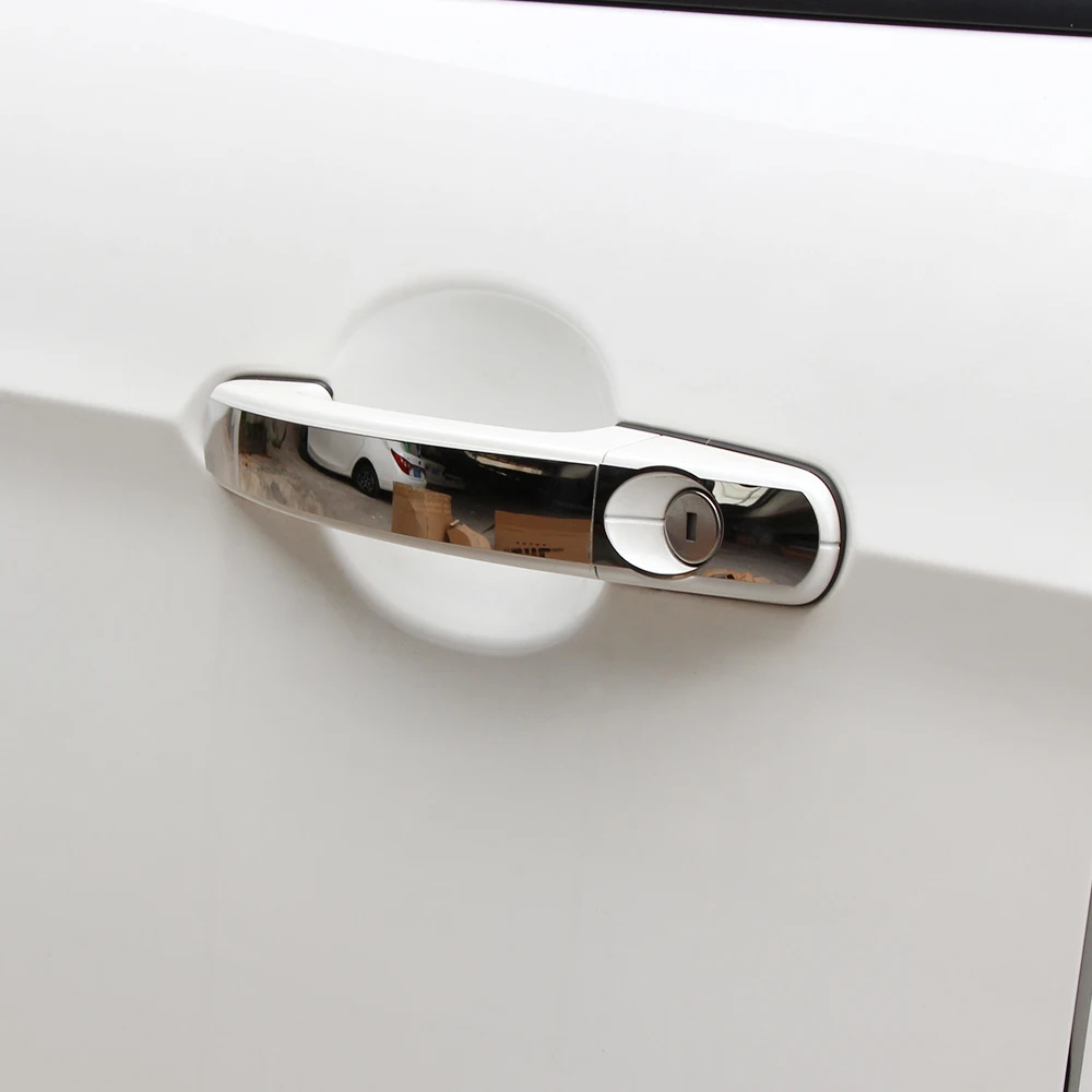 

STAINLESS STEEL CHROME DOOR HANDLE COVER FIT FOR FORD FOCUS KUGA ESCAPE C-MAX TRIM MOLDING OVERLAY GARNISH CAP BEZEL STYLING