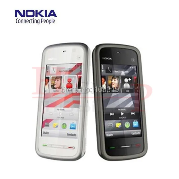 Телефон NOKIA 5230, разблокированный четырехдиапазонный, 2.0мп камера, gps телефон, 3," экран, FM, отремонтированный
