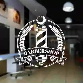 

Barber Shop Sticker Customized Chop Bread Decal Posters Vinyl Wall Art Decor Windows Decoration Haircut Shavers Glass Decals