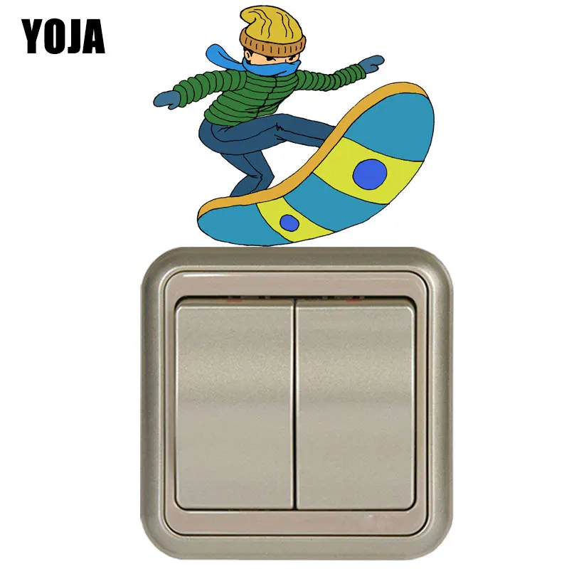 Yoja Esqui Adolescente Interruptor Pared Pegatina Habitacion
