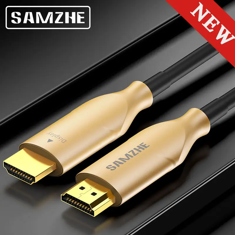 SAMZHE 4 К 60 Гц Кабель HDMI волоконно-оптический кабель HDMI 2,0 2.0a 2.0b HDR для HD ТВ коробка Xiaomi проектор PS4 кабель HDMI 10 м 15 м 20 м 30 м