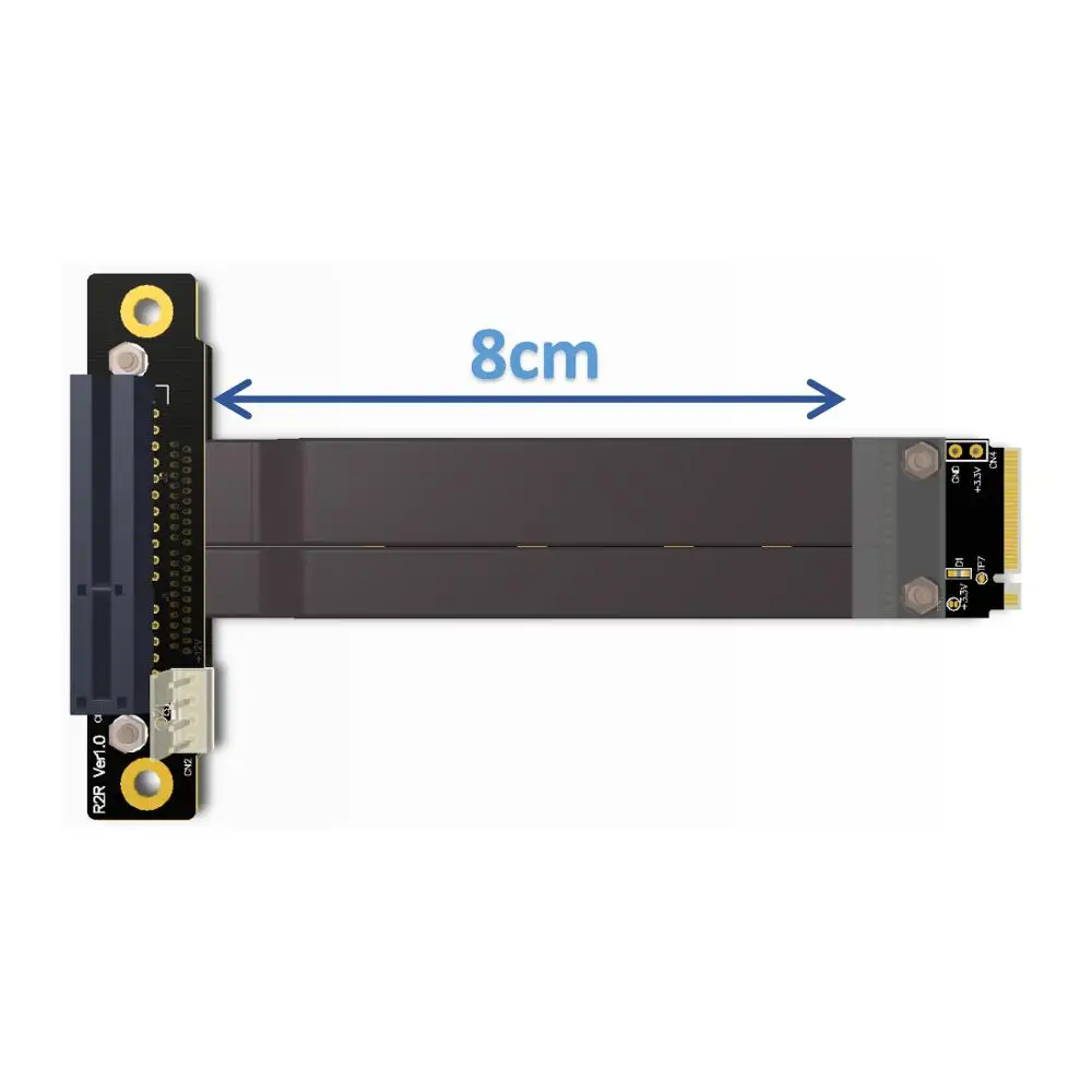 M.2 для NGFF NVMe M Key 2280 Riser Card PCIe x4 3 0 PCI E 4x Gen3.0 кабель M2 Express удлинитель 32G/bps|Компьютерные