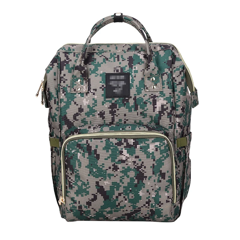 camouflage blue Водонепроницаемая сумка с двумя плечами, улучшенная версия, сумка для мамы и ребенка, модная многофункциональная сумка - Цвет: camouflage blue