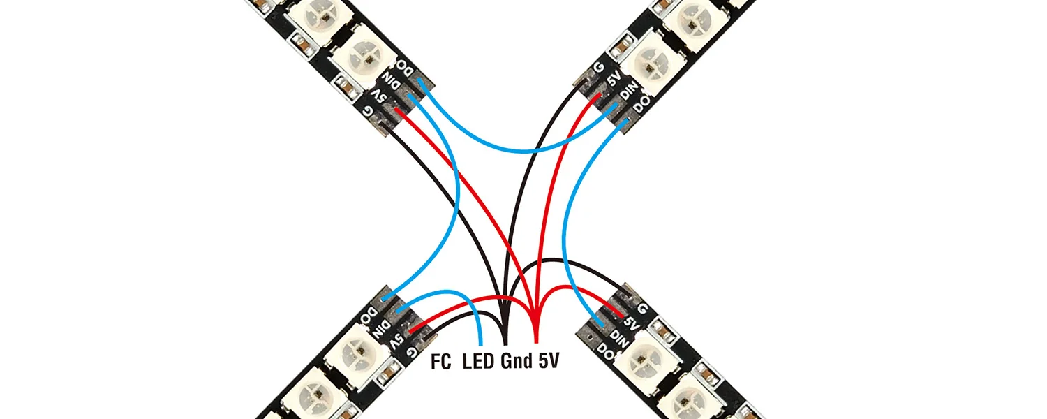 Светодиодсветильник лента MATEKSYS Matek ARM Light 2812 тонкая Светодиодная 57*8 мм плата для FPV