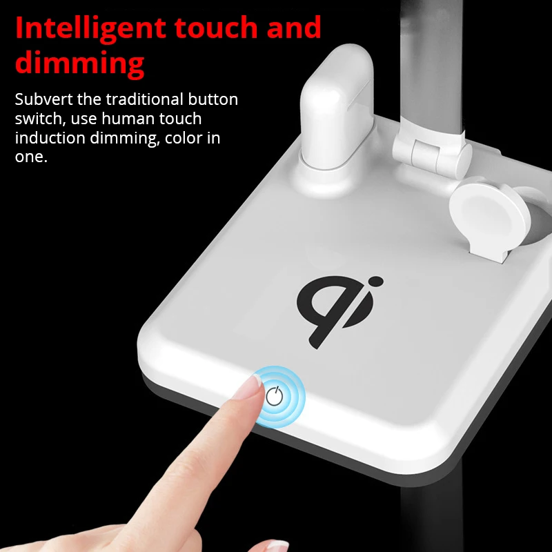 4 in1 LED Desk Lamp Wireless Charger for iPhone Xs