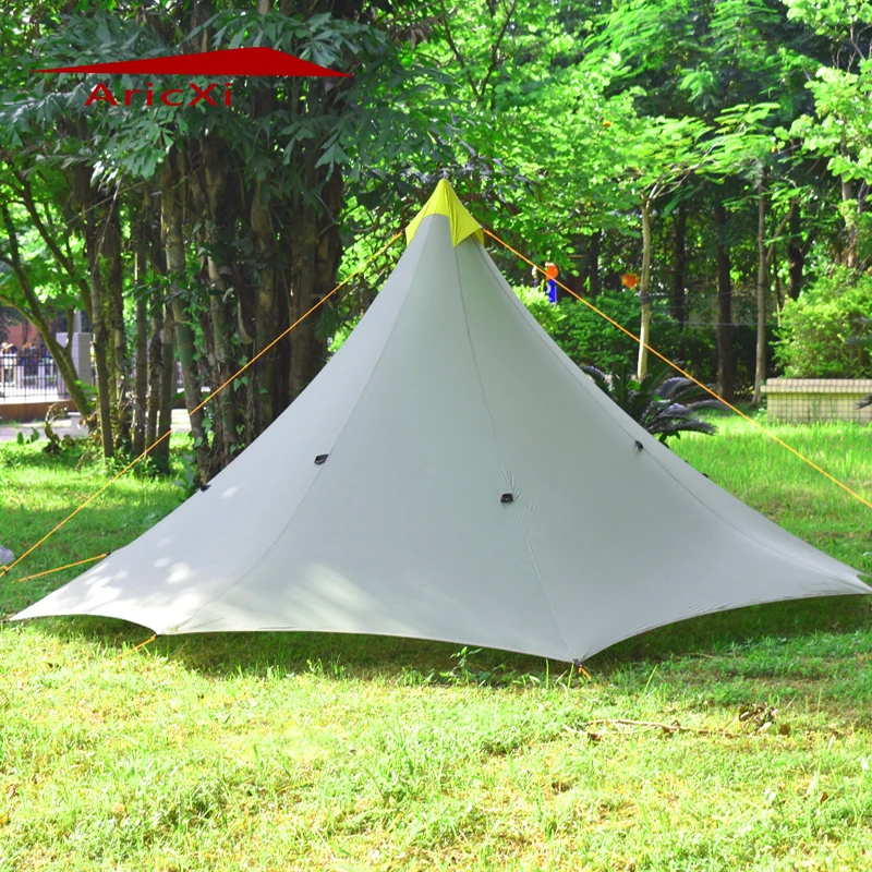 

Ultralight Outdoor Camping Teepee 20D Silicon nylon Pyramid Tent 1-2 Person Large Tent Waterproof Backpacking Hiking Tents