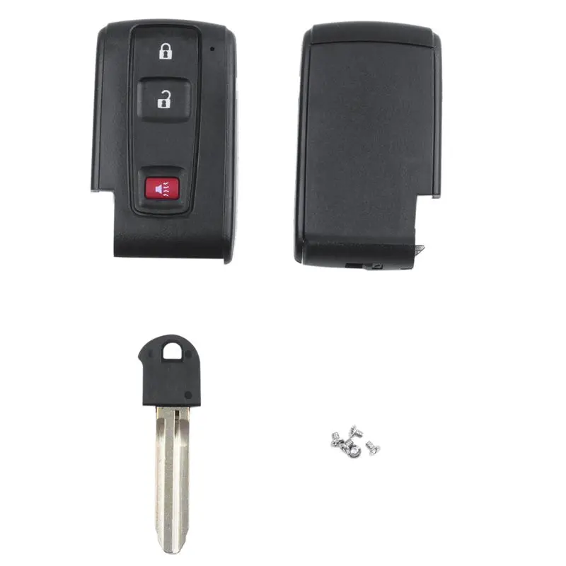 Умный дистанционный брелок корпус 2+ 1 кнопка для 2004-2009 Toyota Prius черный