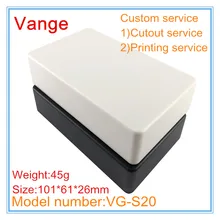 2 шт./лот инжектированный Литой чехол IP54 ABS экструзионный Пластиковый корпус для медицинского оборудования PCB 101*61*26 мм