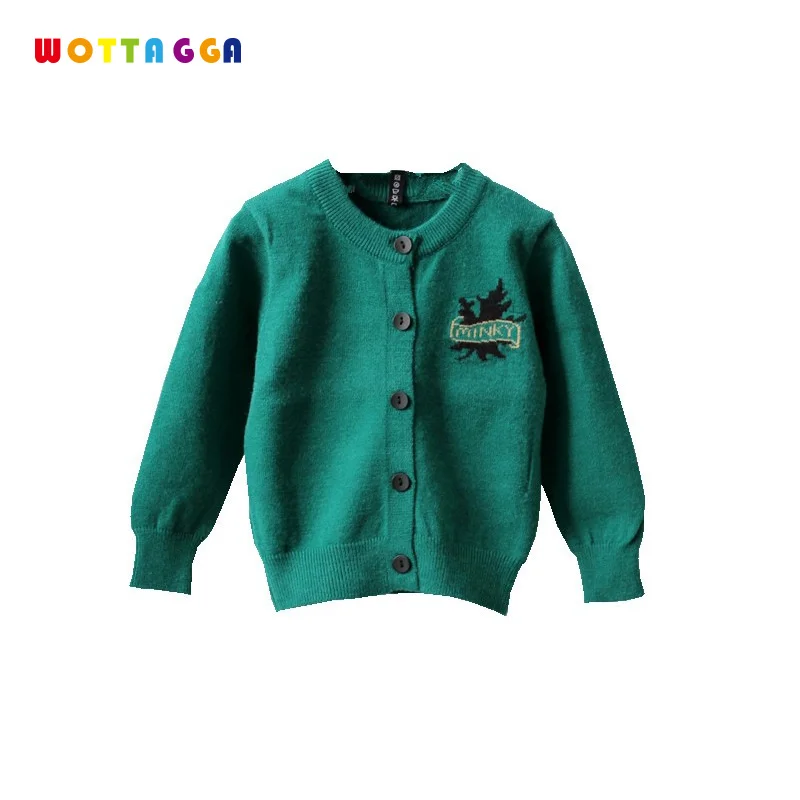 

WOTTAGGA 2018 3-7Y Girls Sweater Cardigan Kids Unisex Fashion Knitted Sweater Toddler Clothing Autumn Solid Cardigan