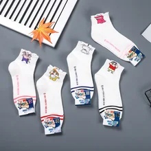 Аниме Crayon Shin-Chan носки с принтом Nowara Shnnosuke Toru Kazama Nohara Misae Action Kamen Красивый Веселый мультяшный женский хлопковый носок