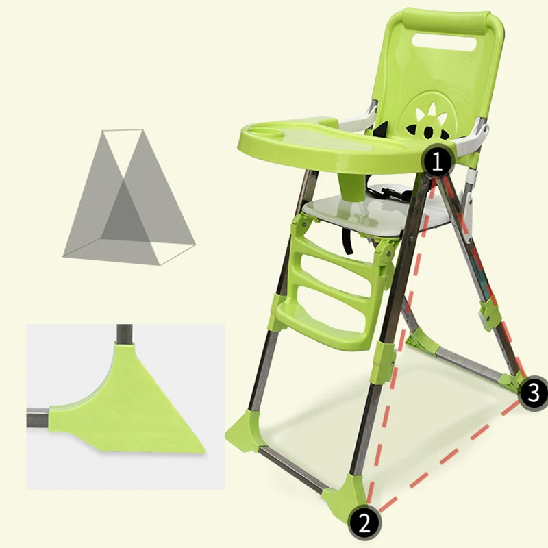 Baby Chairs Kids Dining Table Seats Baby High Chairs Multifunctional Portable Folding Babies Eatting Dinner Chair