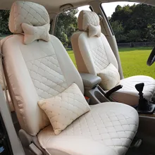 Housses de siège de voiture universelles, noir et beige, couvre-siège de voiture, pour made Panda Punto EVO Linea segi viago Bravo otti Coroma Freemont, accessoires