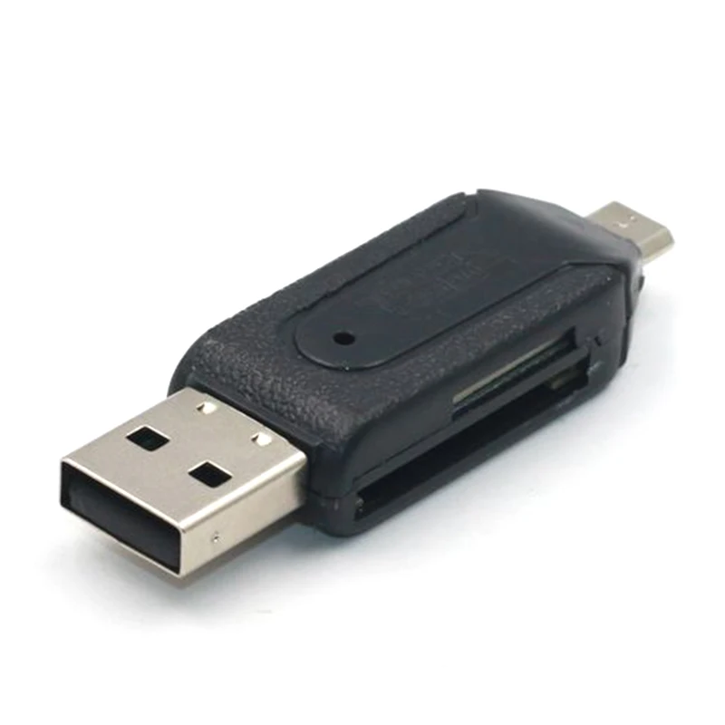 Универсальный Micro USB и USB 3 в 1 OTG кард-ридер высокоскоростной USB2.0 Универсальный OTG TF/SD для Android компьютера удлинители