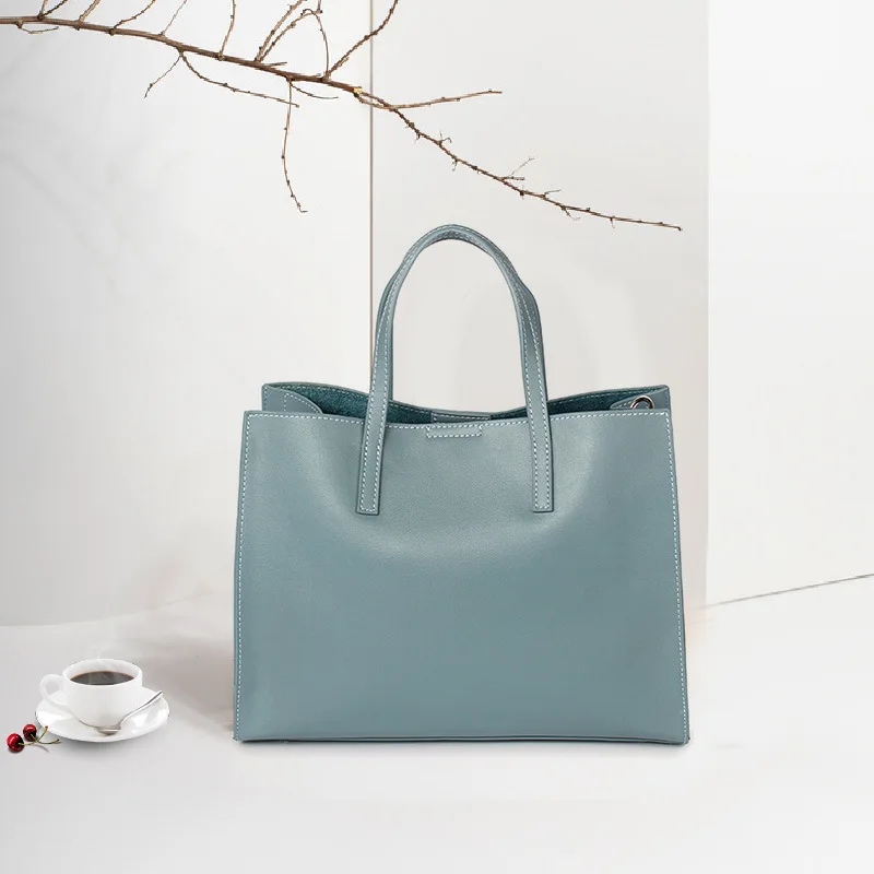 HANSOMFY nieuwe mode lederen tas boodschappentas tas van grote capaciteit draagbare HANSOMFY nieuwe mode lederen tas boodschappentas tas van grote capaciteit draagbare