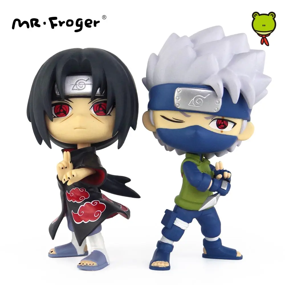 

Mr.Froger Action Figures Hatake Kakashi Uchiha Itachi Figure Japanese Anime Chibi Dolls PVC Figurine POP Vinyl Toys Ninja Kawaii