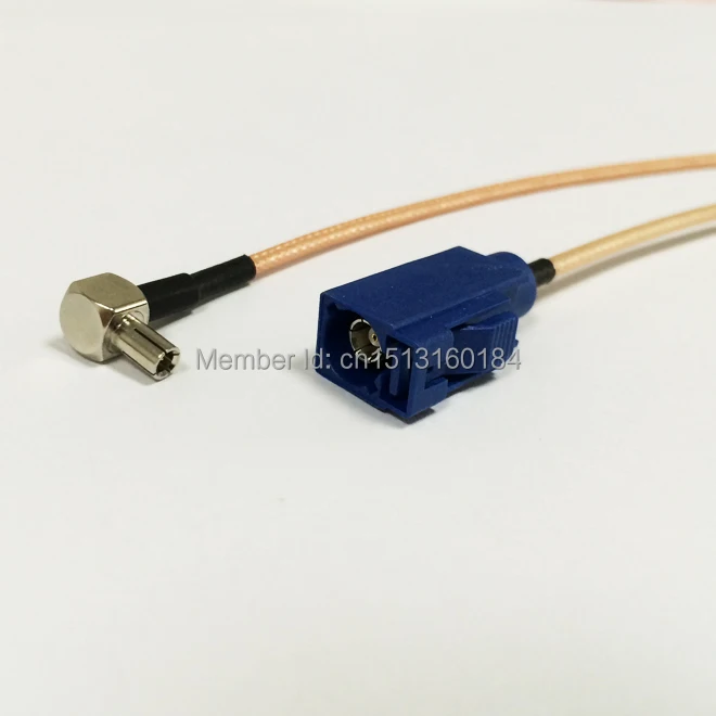 

New TS9 Male Plug To FAKRA Connector RG316 Cable Pigtail 15CM 6" Wireless Modem Cable Adapter