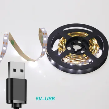 

5V USB LED Strip Light 60leds/m 2835 3528SMD 1M 2M 3M Flexible Bar Light Waterproof Tape for TV PC Screen Background Lighting