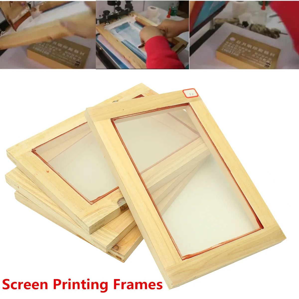 318 мм x 218 мм рамки для трафаретной печати деревянная сетка шелковая печать полиэфирная сетка для Бумаги A5 печатные платы