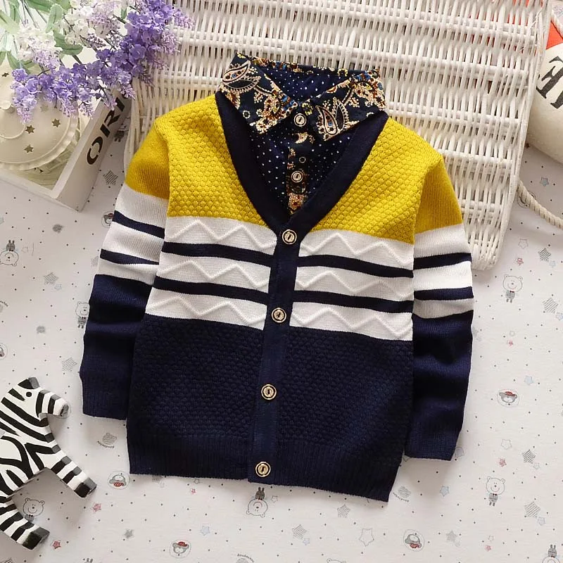 

BibiCola casual boys open stitch sweater kids autumn winter wear underwear children High quality cheap clothes 2-5 years
