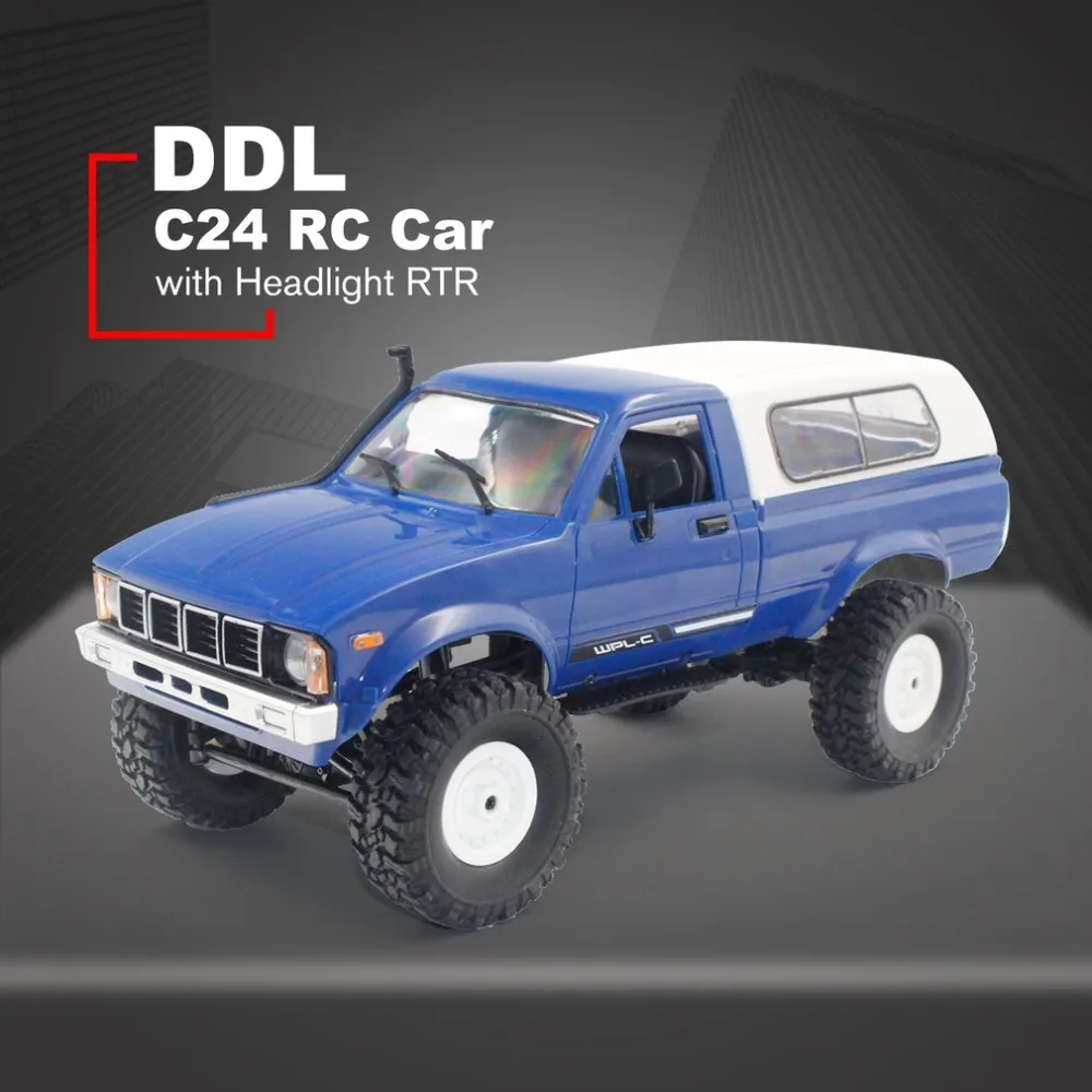 RC C-24 4WD 1:16 RC автомобиль внедорожный гусеничный скалолазание игрушки с фарой пульт дистанционного управления автомобиль багги игрушки для детей подарок RTR