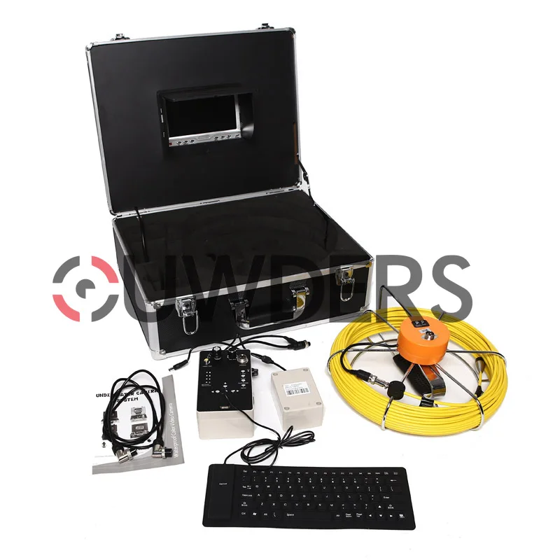  50m DVR waterproof Pipe Wall Sewer Inspection Camera SystemIndustrial Pipe Car Video Inspection End