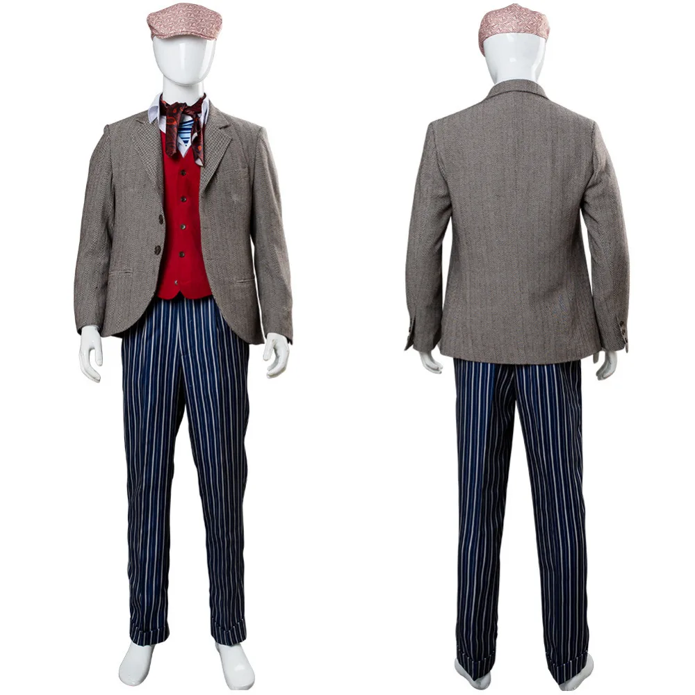 

2018 Costume Mary Poppins Returns 2 Lin-Manuel Miranda Jack Cosplay Costume Men Outfit Halloween Carnival Suit Custom Made
