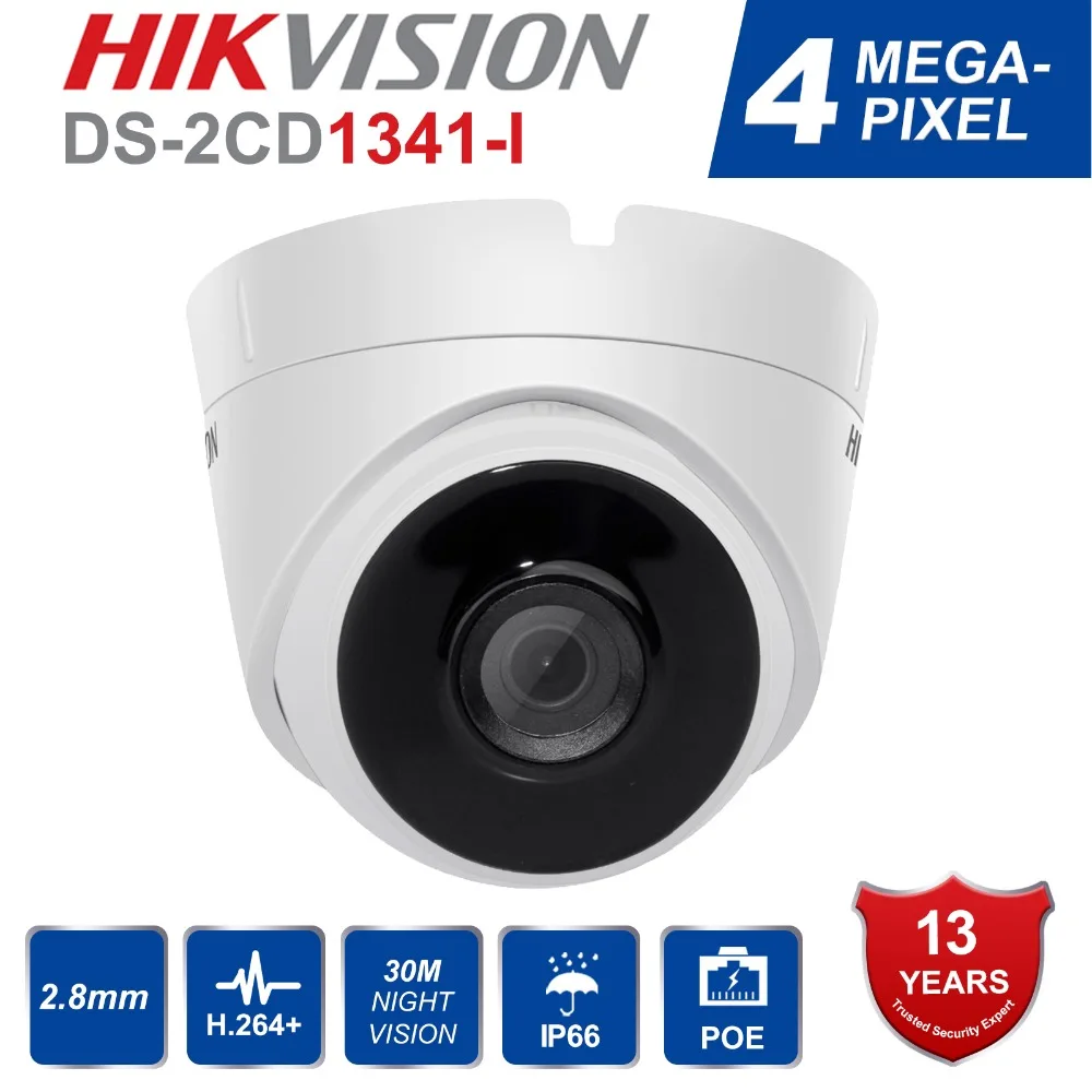 

Original Hik Security Dome Camera DS-2CD1341-I 4MP CMOS Network Turret PoE IP Camera with IR 30m P2P Could H.264+ Support