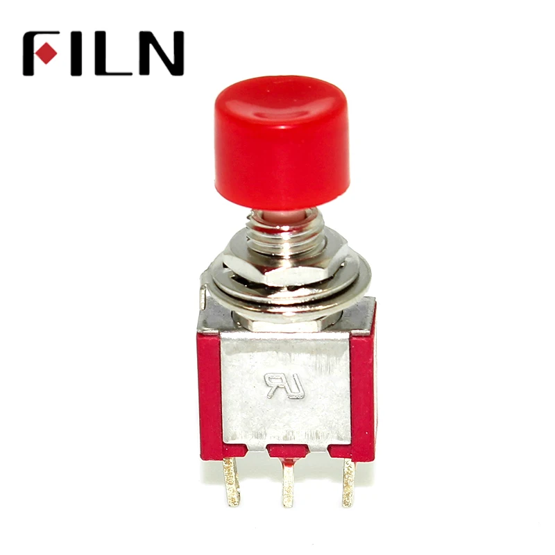 Red ON-(ON) small Toggle Switches 3Pin 6mm Mini Momentary Automatic return Push Button Switch (2)