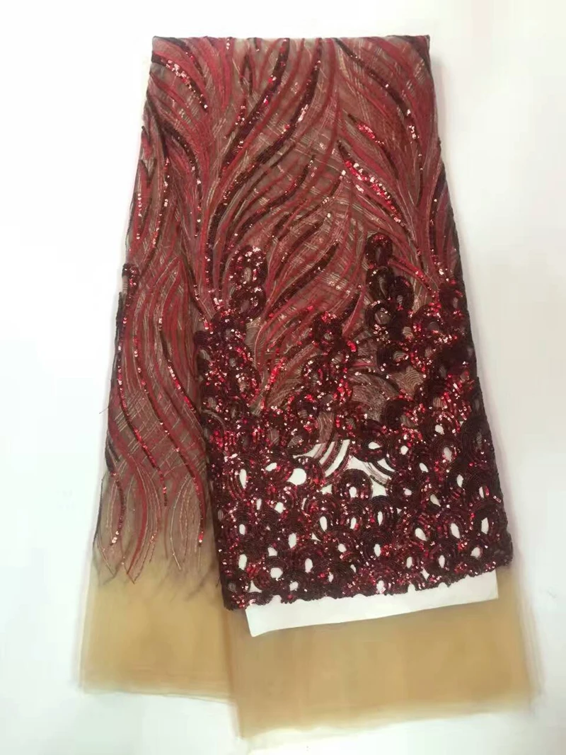

African Net cord Lace Sequined French Fabric with Embroidery swiss lace fabric for nigerian lace fabric wedding shining