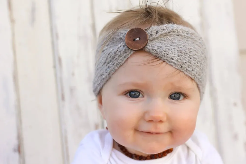Baby Girl Knit Crochet Turban Headband Baby Girl Knit Crochet Turban Headband