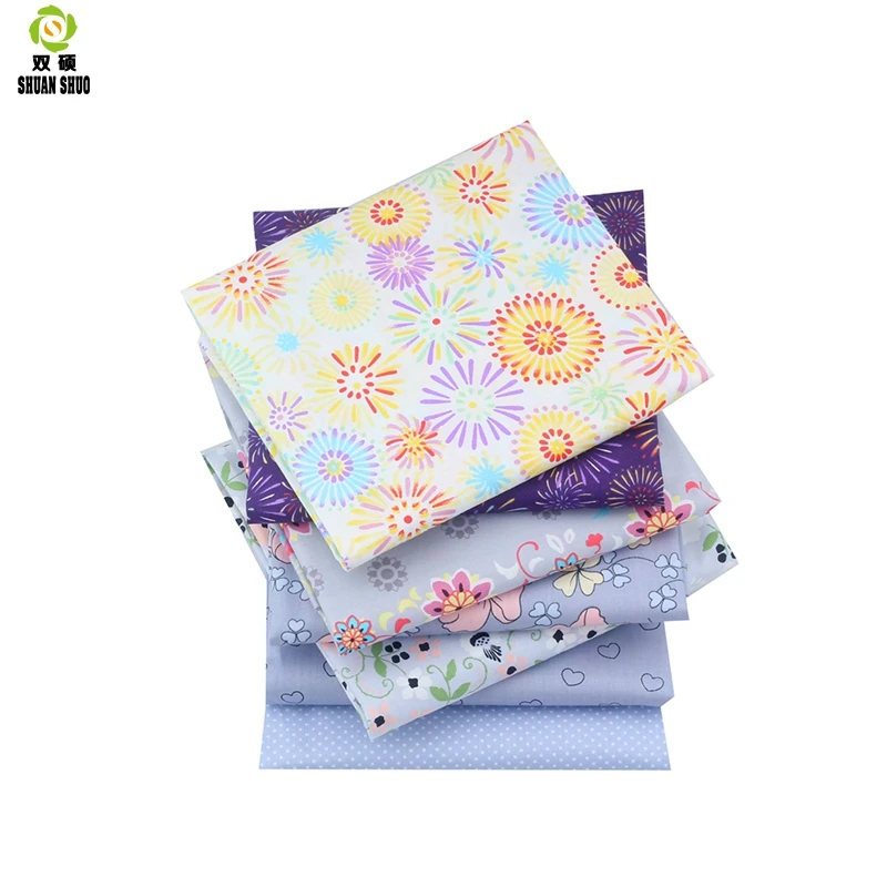 

Shuangshuo Cotton Quilting fabric Patchwork Fat Quarter Bundles Fabric For Sewing Doll Cloths 40*50cm 35pcs/lot