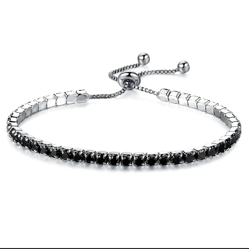Прямая поставка, модный Теннисный браслет с кубическим цирконием и браслет, регулируемые браслеты, женский очаровательный брендовый браслет для женщин, свадебные подарки - Окраска металла: A8