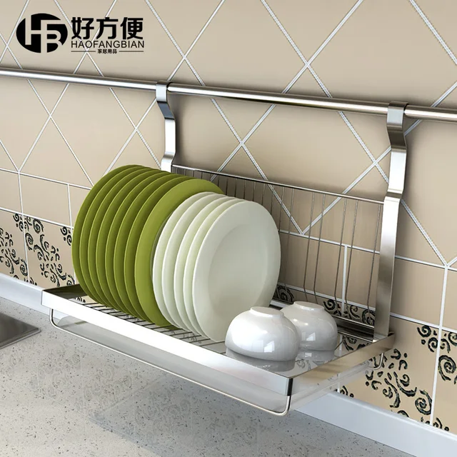 Good Convenient Folding Drain Rack Dish Storage Good Convenient Folding Drain Rack Dish Storage Kitchen Wall