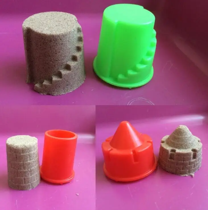 6Pcs/Set Sand Clay Mold Building Pyramid Sandcastle Beach Sand Toy Baby