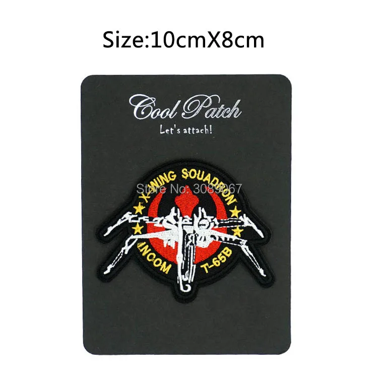 

4" X-wing Squadron Incom Embroidered Patch Star Wars Darth Vader Rebel Luke Skywalker Movie TV Series Emblem iron on badge