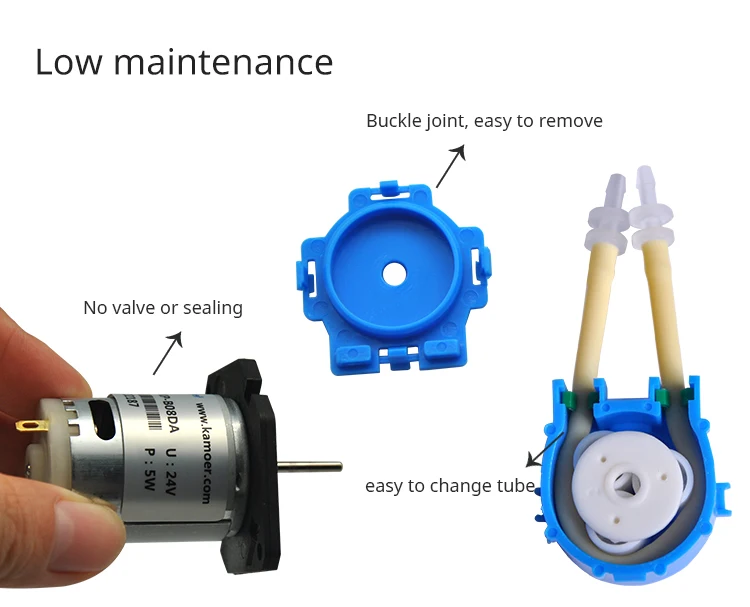 Kamoer NKP Перистальтический дозаторный насос 24 V/12 V/6 V/3 V, мини насос работающий на постоянном токе от воды и аквариум