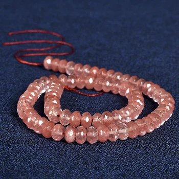 

A variety of colors Cutting available and Appropriate to the holiday atmosphere 5*8 mm faceted beads Cherry quartz Crystal