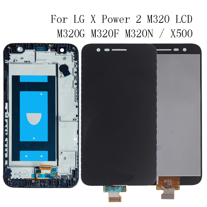 

5.5"For LG X Power 2 M320 M320G M320F M320N / X500 LCD Display Touch Screen with Frame Repair Kit Replacement+Free Shipping