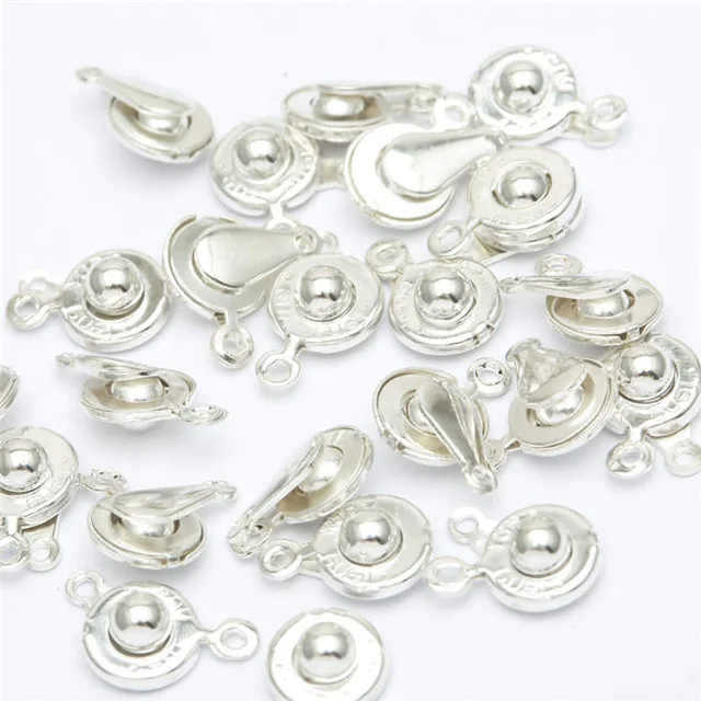 30 комплектов 15x8 мм защелкивающаяся застежка для браслетов ожерелье ювелирных изделий крепежные крючки соединитель шармы; аксессуары DIY
