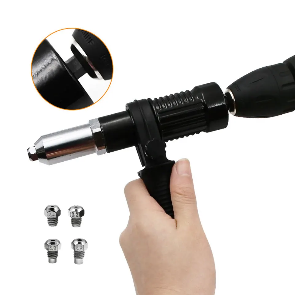 

Rivet Gun Conversion Head Riveting Tool Drill Adapter Rivet Pulling Riveting Gun Conversion Head Adapter Tool Accessories