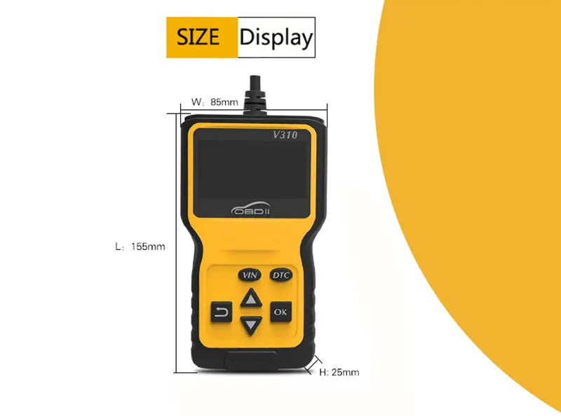 V310 OBD2 читатель кода V1.1 автомобильный диагностический инструмент V310 сканер штрих-кода V310 OBDII автомобиля инструмент сканирования