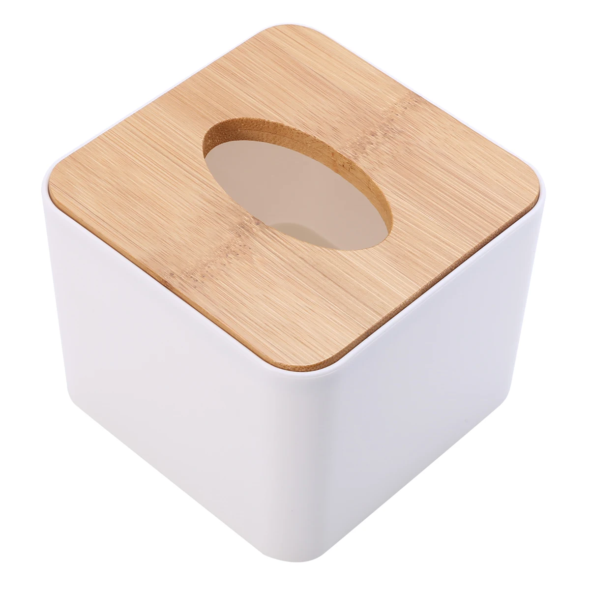 Mayitr Tissue Box Wooden Cover Paper Napkin Holder Case Home Room Car Hotel Tissue Box Holder