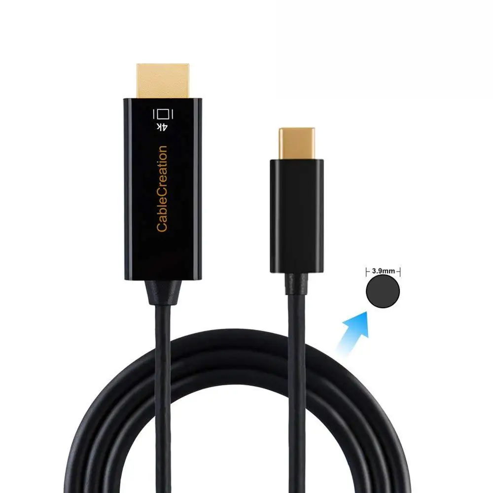 Кабель CableCreation с USB C на HDMI-совместимый Type C(Thunderbolt 3) кабель MacBook Pro 2017/2018 Air и т. Д. |
