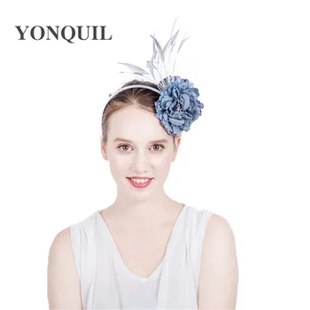

Charming Fascinator hat Artificial Flowers Silk flower hairband headbands For Heads Wedding Decoration Floral hair Accessories